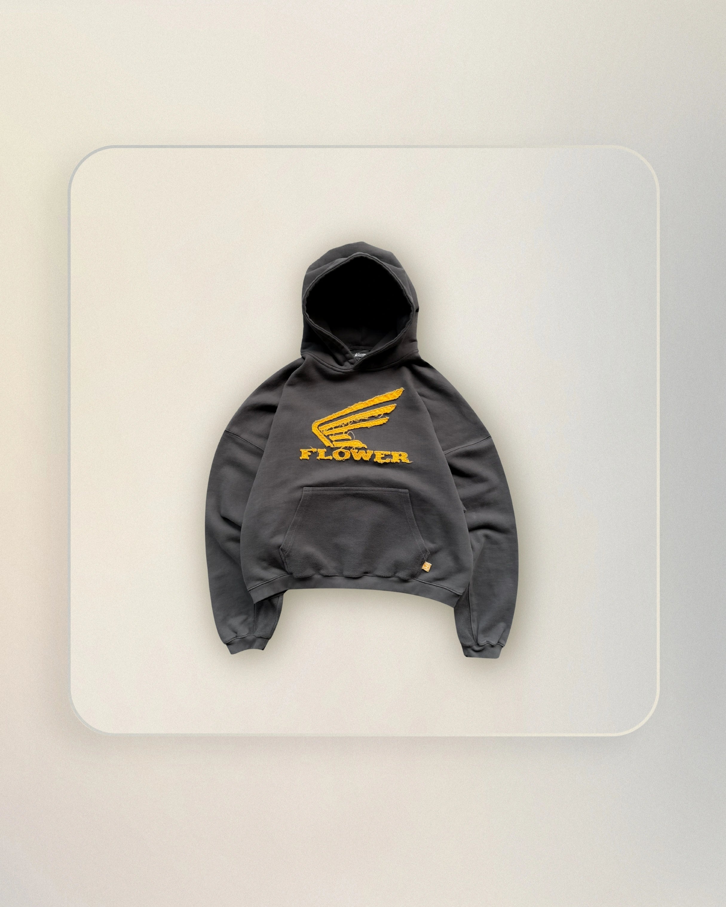 HOODIE MOTOR GOD GREY 