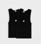 PACK DÉBARDEUR FLOWER NOIR