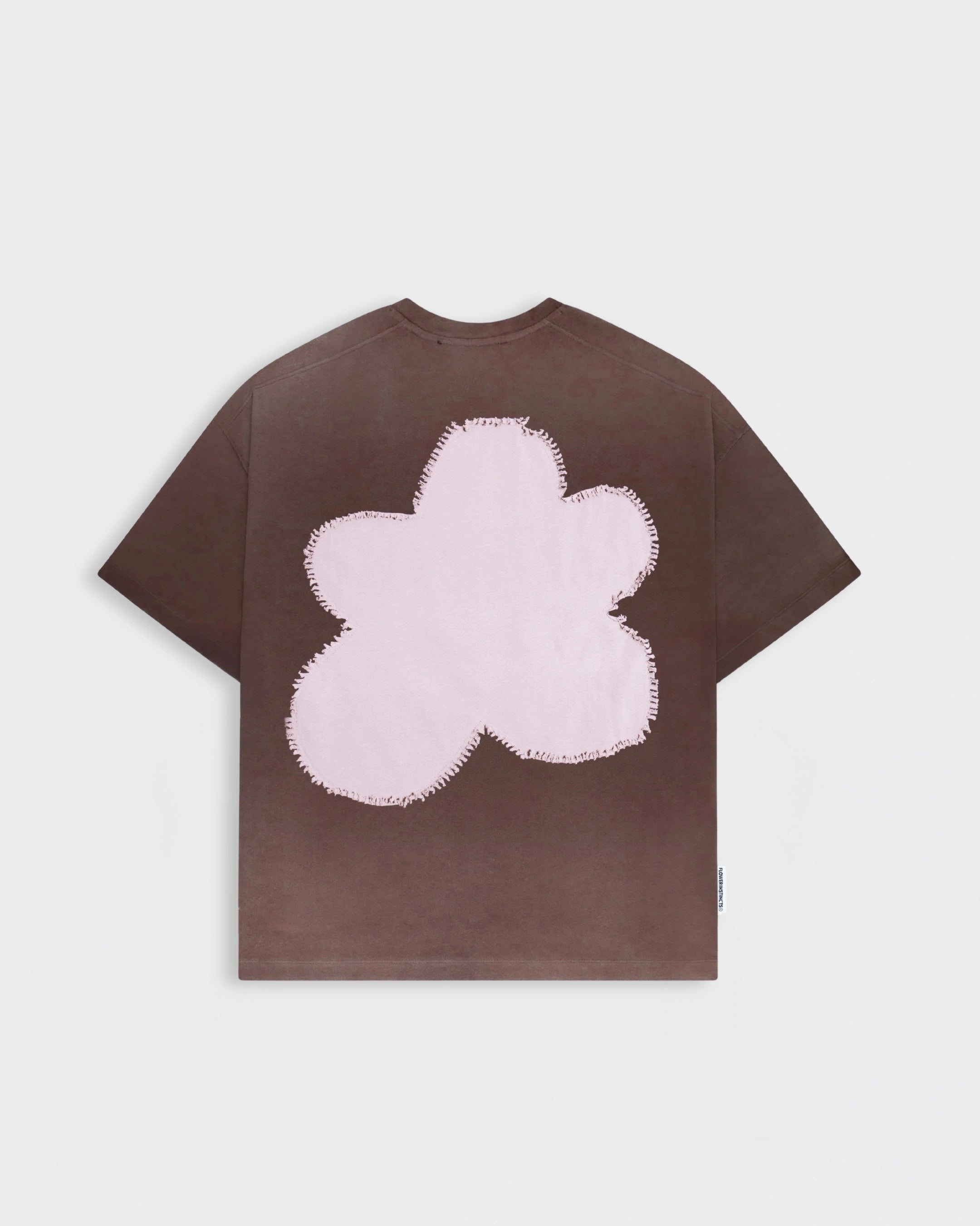 BROWN/PINK TEE