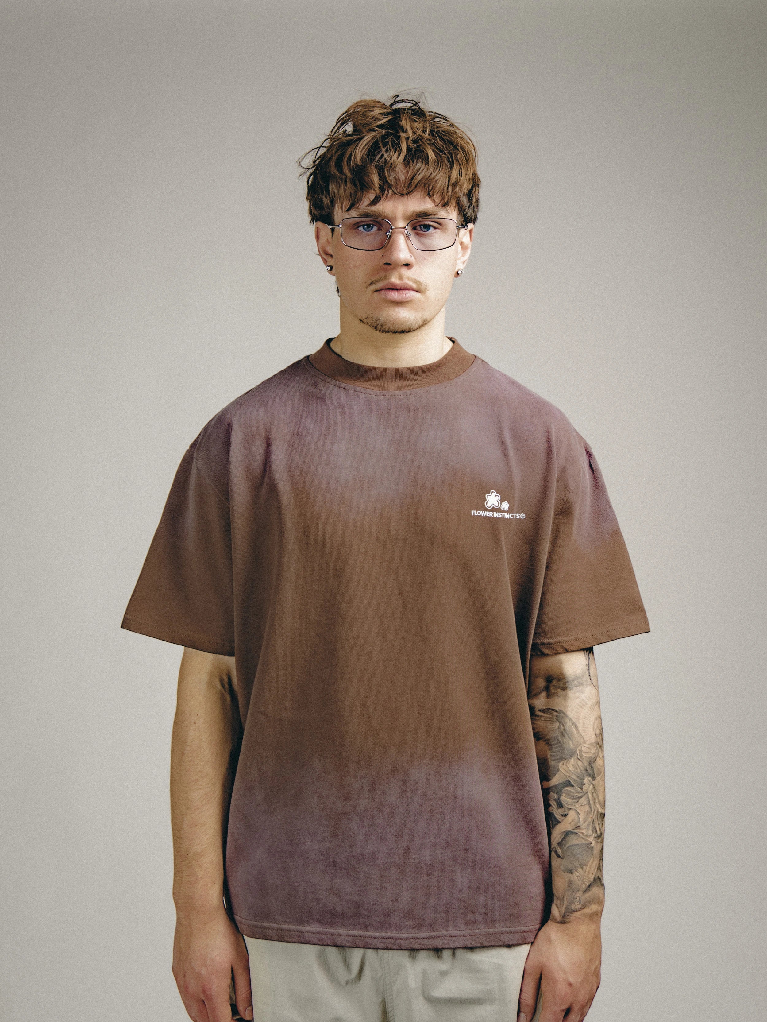 Brown/Pink Tee
