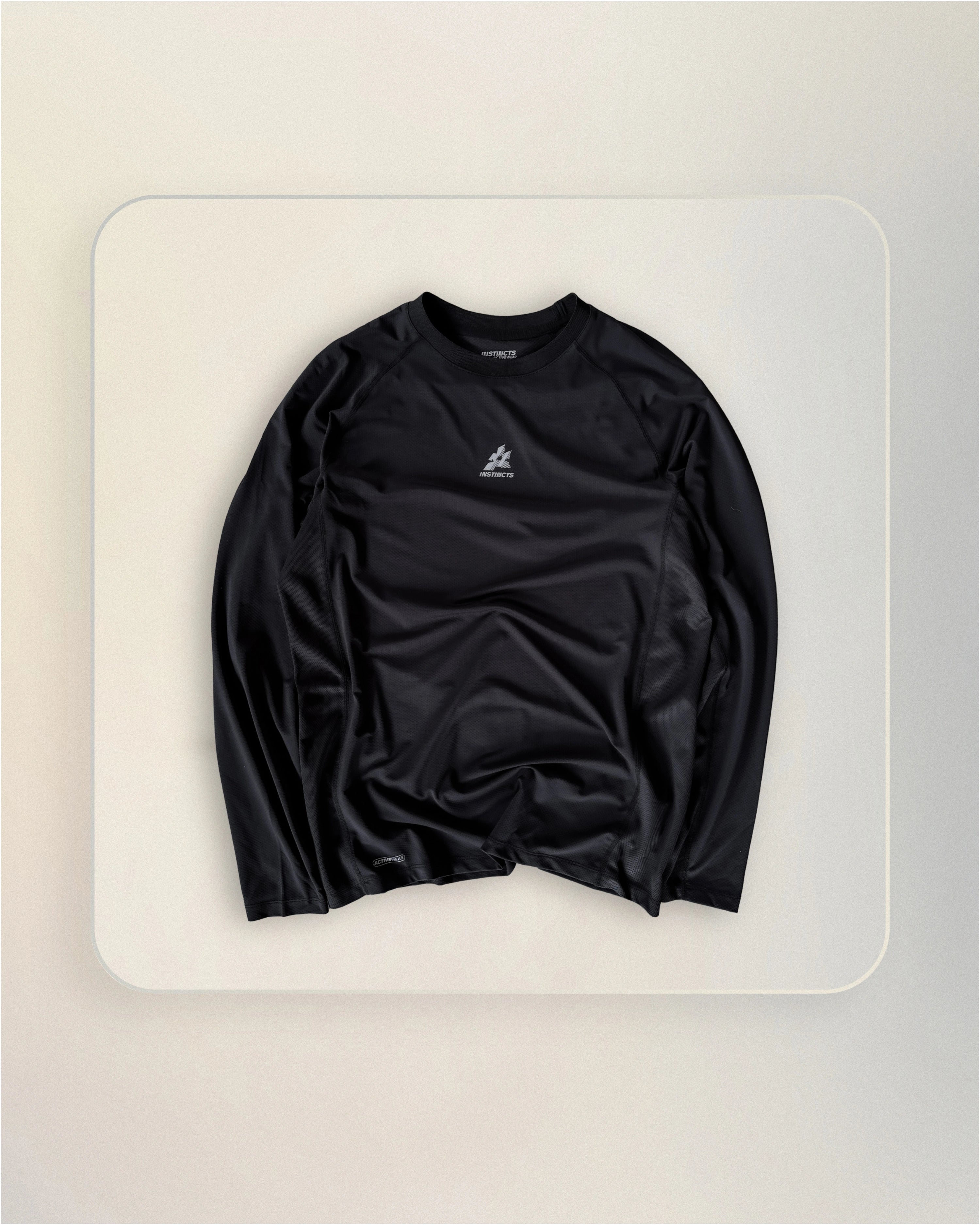 LONGSLEEVE TEE ACTIVEWEAR BLACK