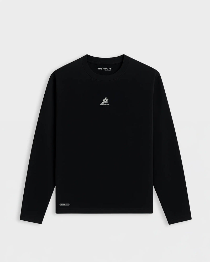 T-SHIRT À MANCHES LONGUES ACTIVEWEAR NOIR