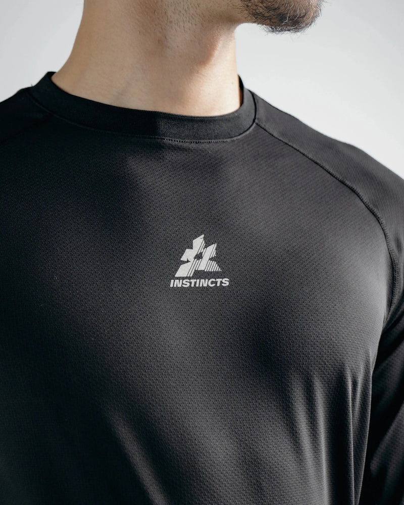 T-SHIRT À MANCHES LONGUES ACTIVEWEAR NOIR