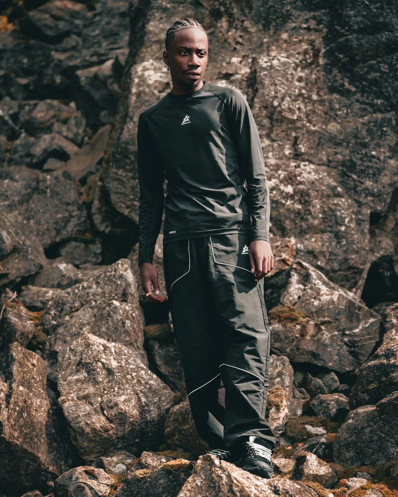 T-SHIRT À MANCHES LONGUES ACTIVEWEAR NOIR