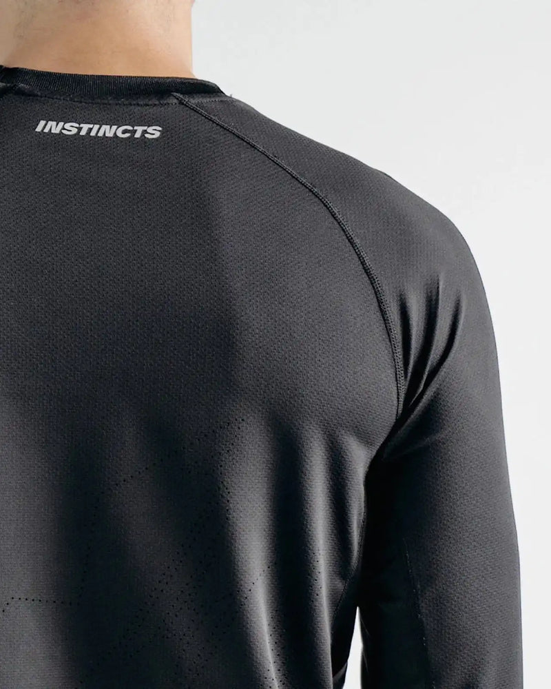 T-SHIRT À MANCHES LONGUES ACTIVEWEAR NOIR