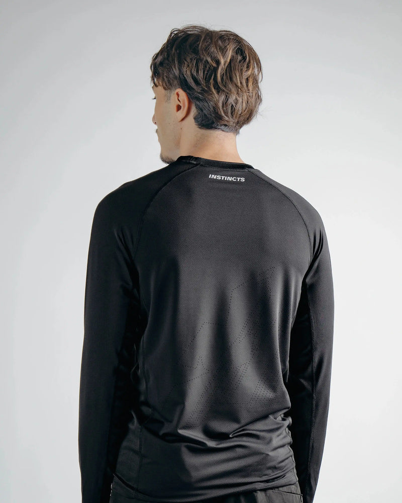 T-SHIRT À MANCHES LONGUES ACTIVEWEAR NOIR
