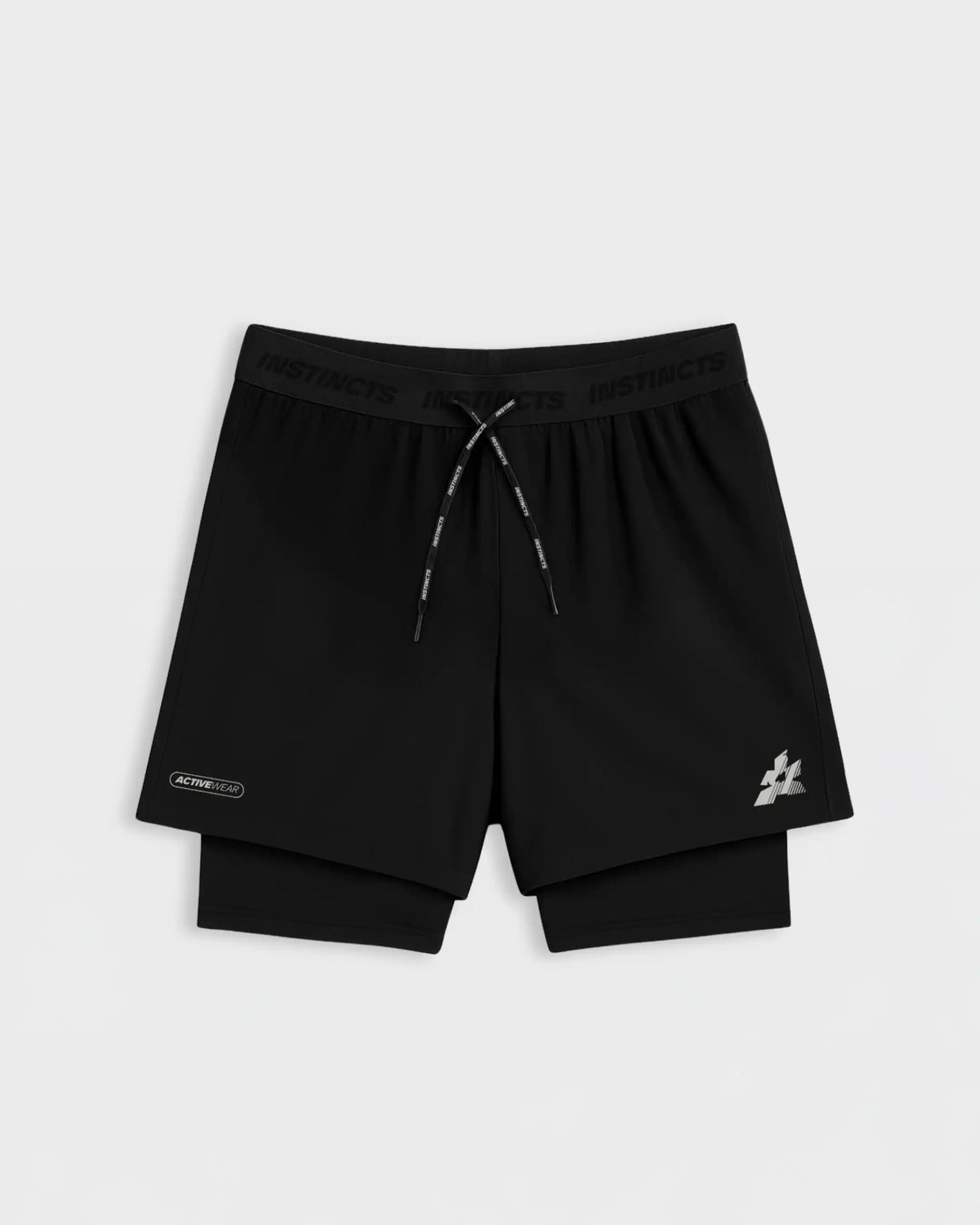 Flower Instincts ACTIVEWEAR SHORT BLACK  – Italian Leather & Suede – Handcrafted in Portugal