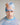 Flower Instincts BEANIE FLOWER PINK & BLUE  – Italian Leather & Suede – Handcrafted in Portugal