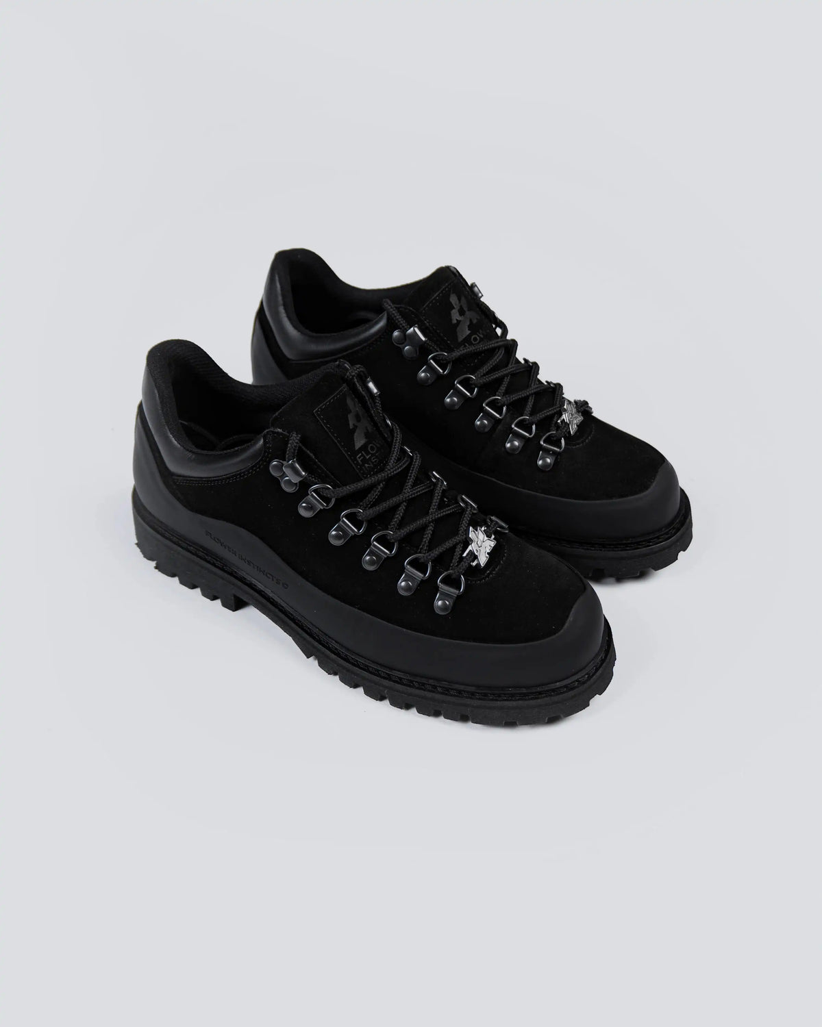 Flower Instincts BOOTED GOAT BLACK  – Italian Leather & Suede – Handcrafted in Portugal