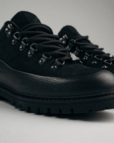 Booted Goat Healy Black — Italian Suede Boot | Flower Instincts