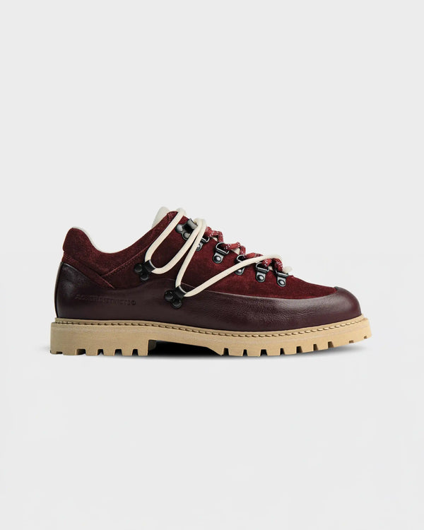Flower Instincts BOOTED GOAT RED CHERRY  – Italian Leather & Suede – Handcrafted in Portugal