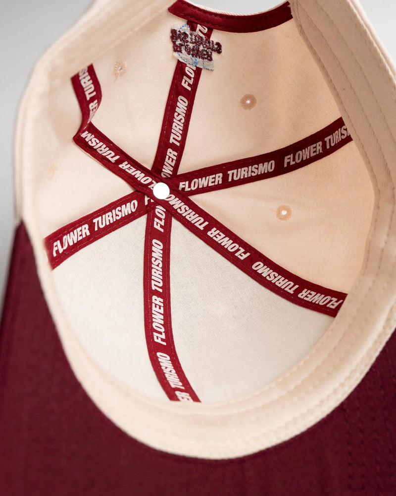 HAT FLOWER GTR RED BORDEAUX