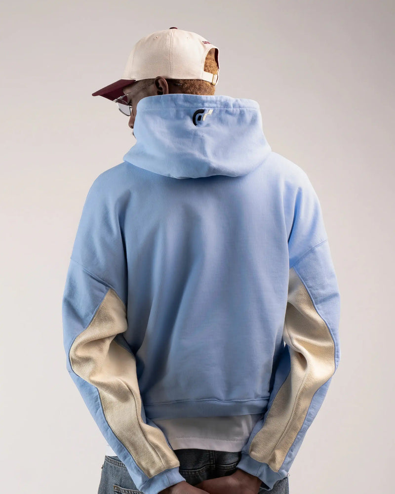 HOODIE FLOWER GTR BLEU
