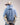 Flower Instincts HOODIE FLOWER GTR HEAVY BABY BLUE  – Italian Leather & Suede – Handcrafted in Portugal