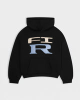 HOODIE FLOWER GTR HEAVY BLACK