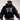 Flower Instincts HOODIE FLOWER GTR HEAVY BLACK  – Italian Leather & Suede – Handcrafted in Portugal