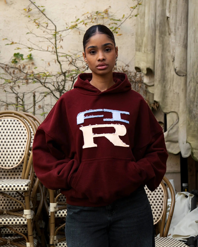 HOODIE FLOWER GTR BORDEAUX