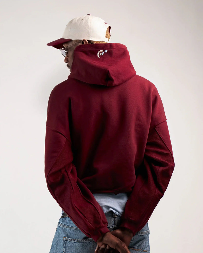 HOODIE FLOWER GTR BORDEAUX