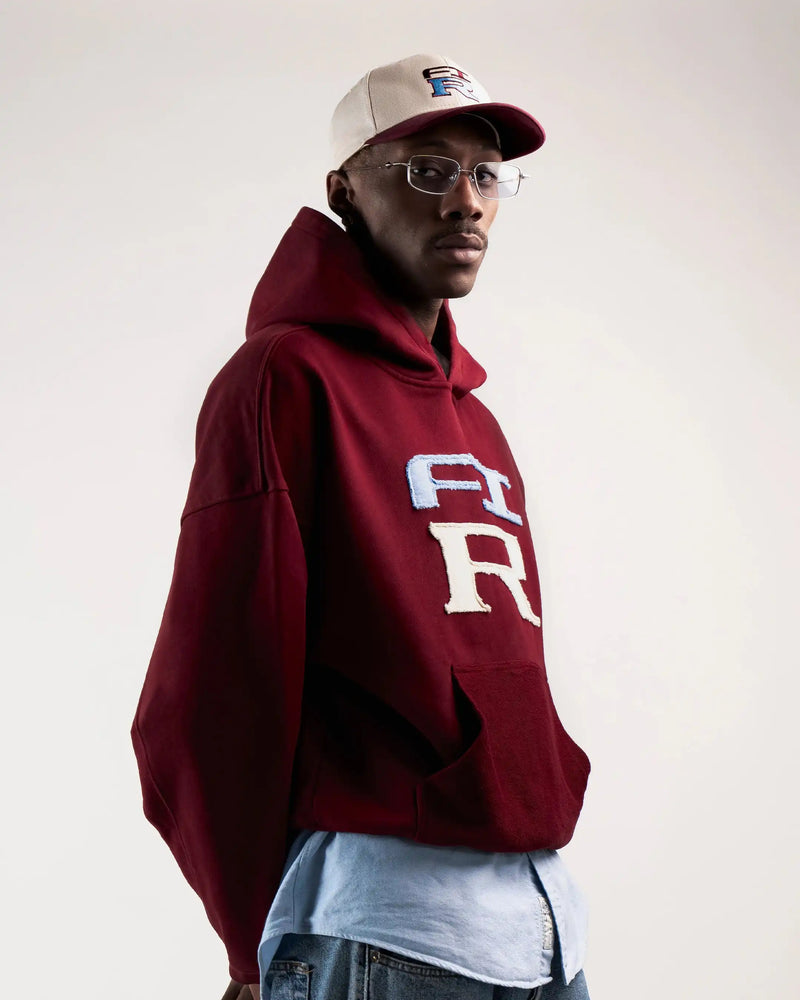 HOODIE FLOWER GTR BORDEAUX