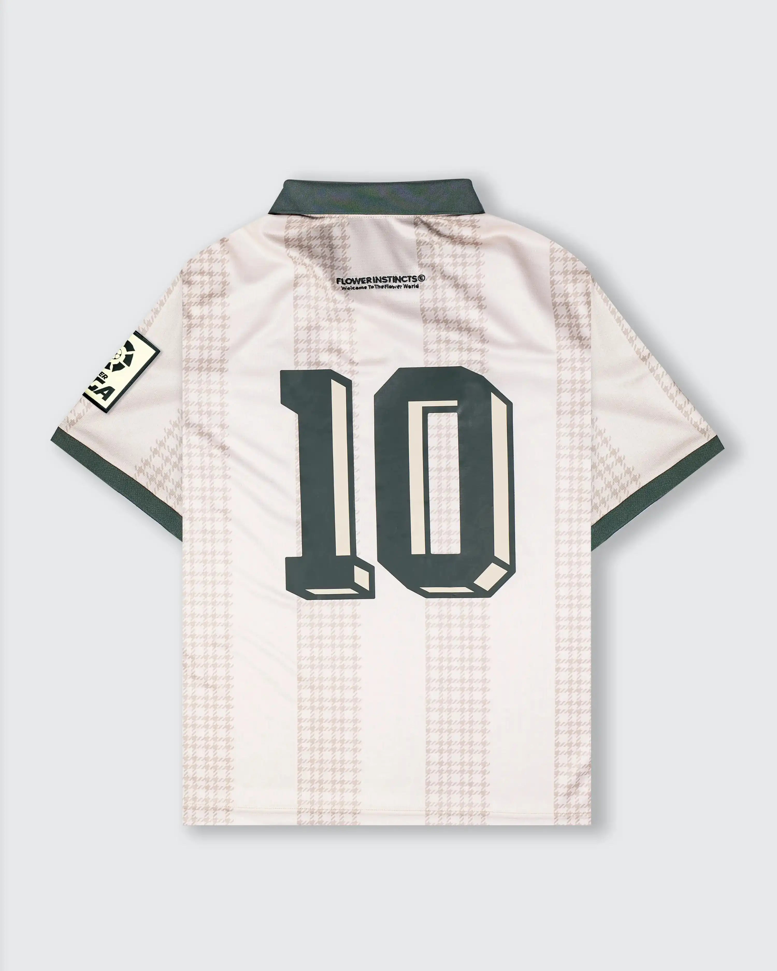 JOGA Soccer Jersey: Beige Ethical Streetwear – FLOWER INSTINCTS