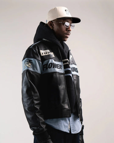 Racing Jacket GTR Leather Black — Leather Jacket | Flower