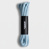 Flower Instincts ROUND BRAIDED LACES BLUE - 135CM  – Italian Leather & Suede – Handcrafted in Portugal