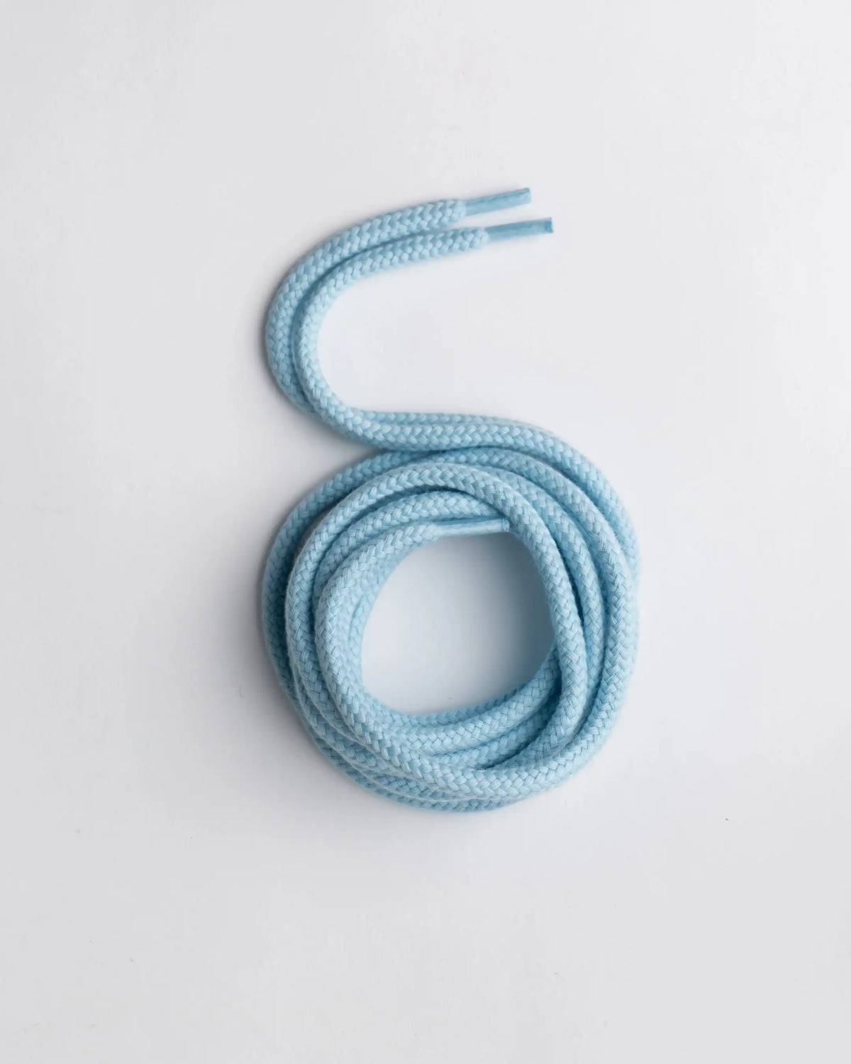 Flower Instincts ROUND BRAIDED LACES BLUE - 135CM  – Italian Leather & Suede – Handcrafted in Portugal