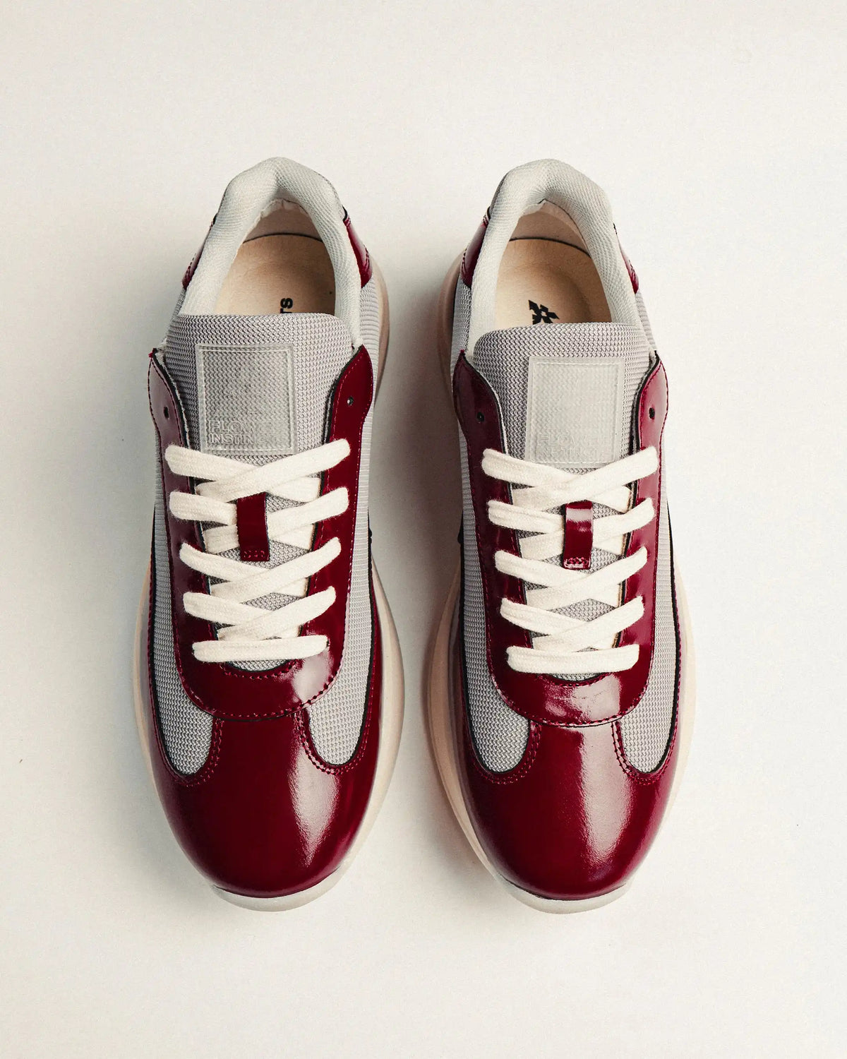 Flower Instincts SNEAKERS DAYTONA ROSSO  – Italian Leather & Suede – Handcrafted in Portugal