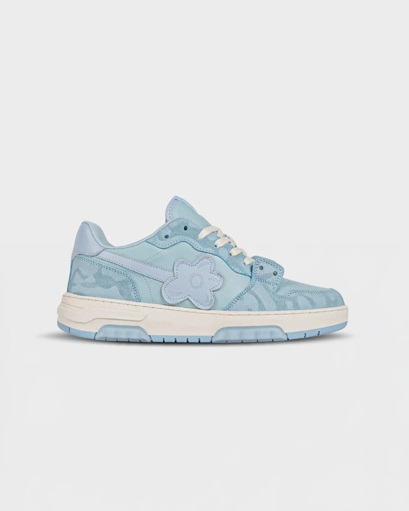 SNEAKERS FLOWER LOOPS BLEU