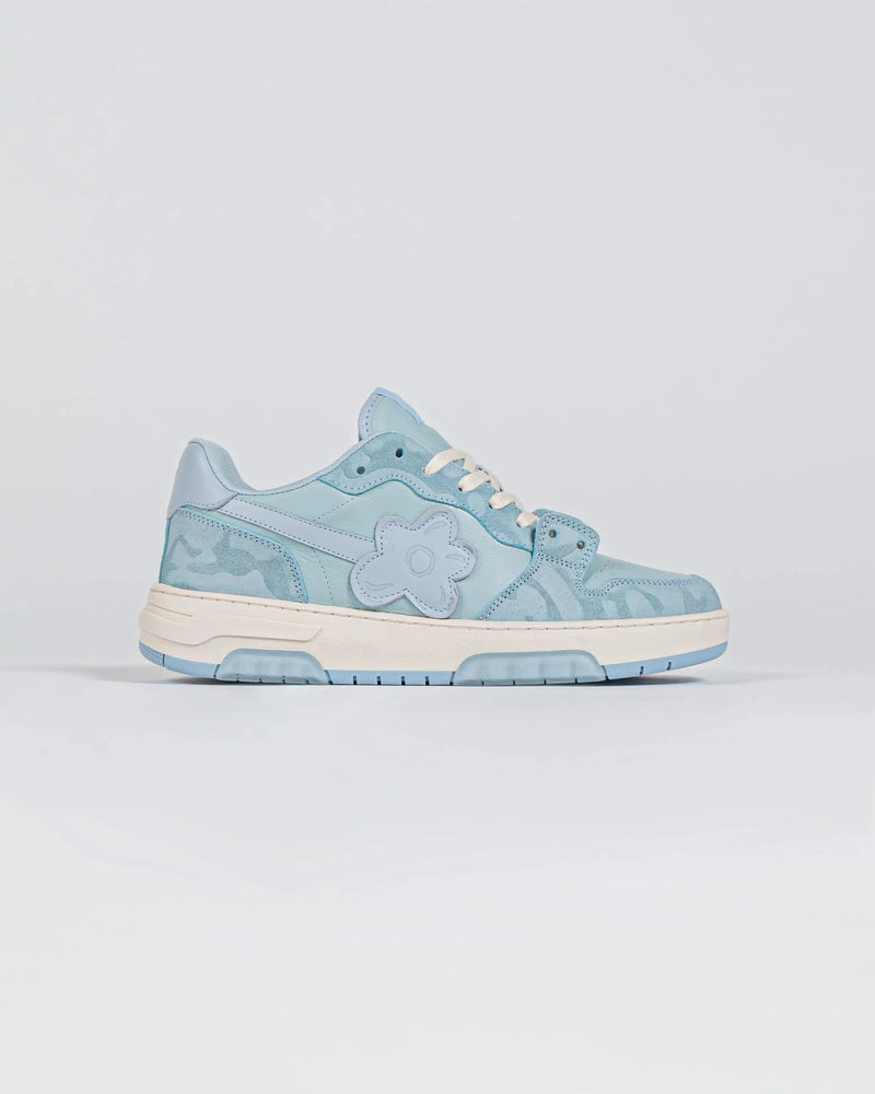 SNEAKERS FLOWER LOOPS BLEU