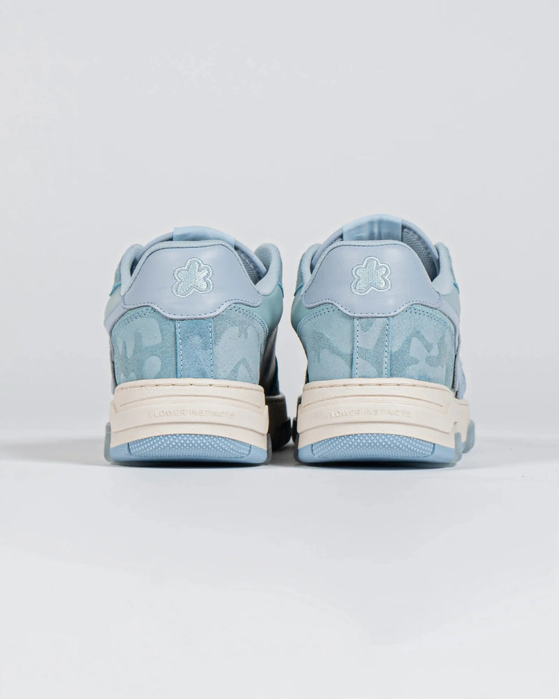 SNEAKERS FLOWER LOOPS BLEU
