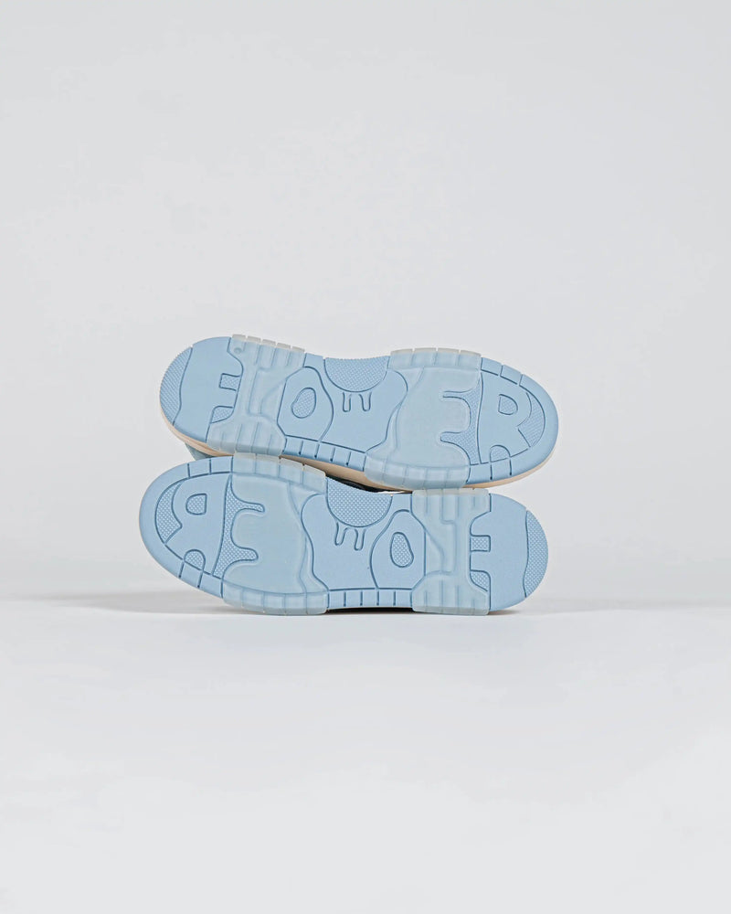 SNEAKERS FLOWER LOOPS BLEU