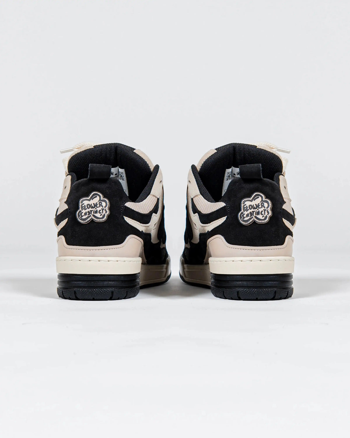 Flower Instincts SNEAKERS SDT BLACK TAR  – Italian Leather & Suede – Handcrafted in Portugal
