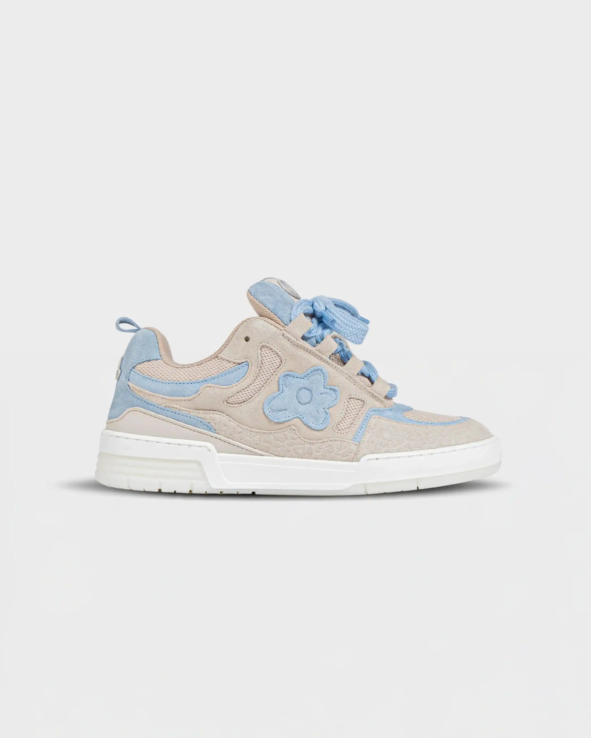 Flower Instincts SNEAKERS SDT BLUE THONO  – Italian Leather & Suede – Handcrafted in Portugal