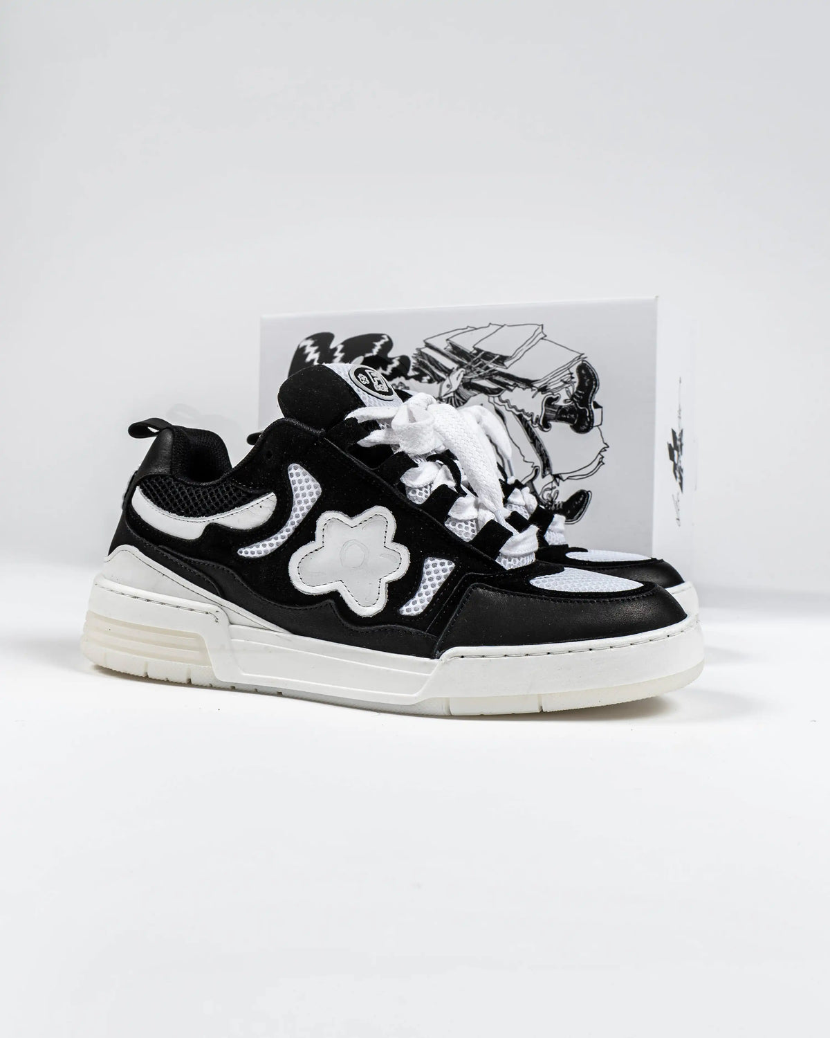 Flower Instincts SNEAKERS SDT CONSUMERISM w/ LÉO KPODZRO  – Italian Leather & Suede – Handcrafted in Portugal