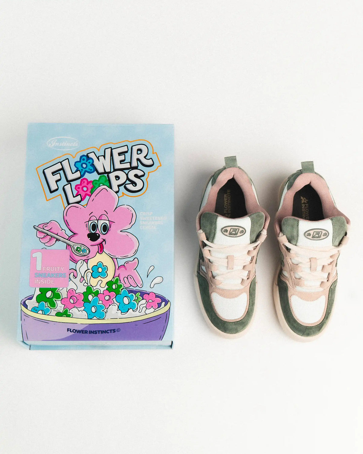 Flower Instincts SNEAKERS SDT GREENBERRY  – Italian Leather & Suede – Handcrafted in Portugal