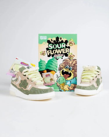 Flower Heartジュース SDT Greenstachio — Chunky Italian Suede Sneaker | Flower Instincts