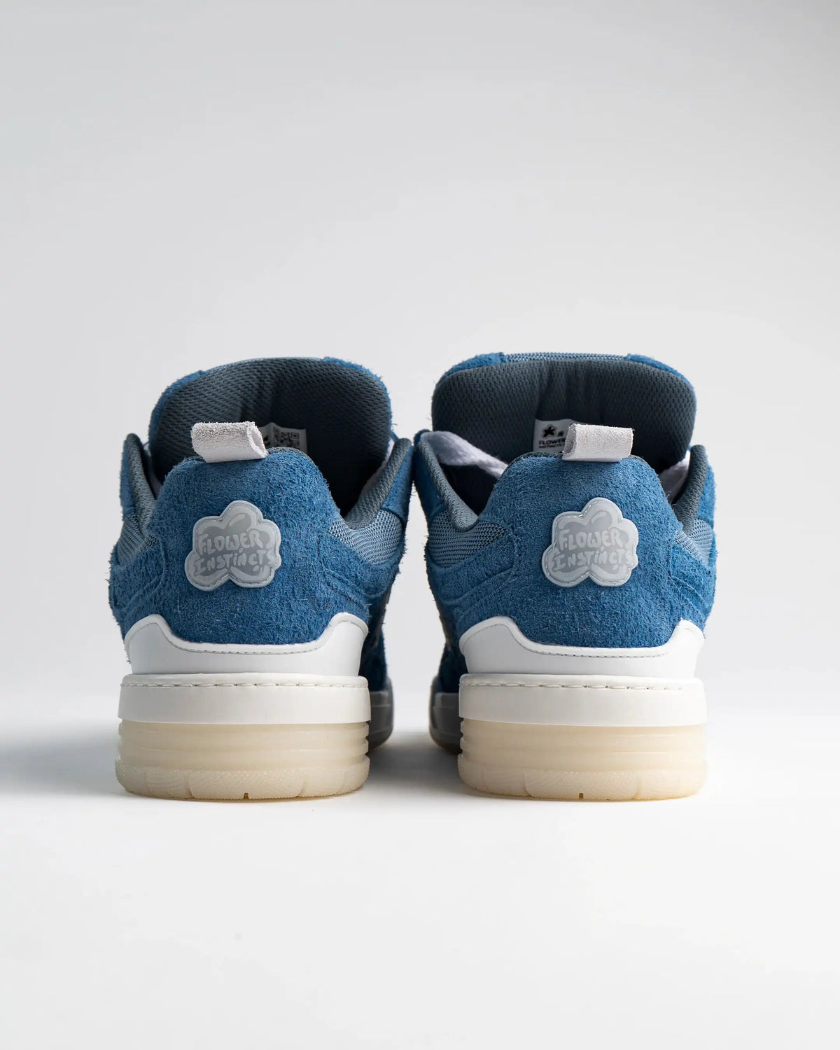 Flower Instincts SNEAKERS SDT ICE PACK BLUE  – Italian Leather & Suede – Handcrafted in Portugal