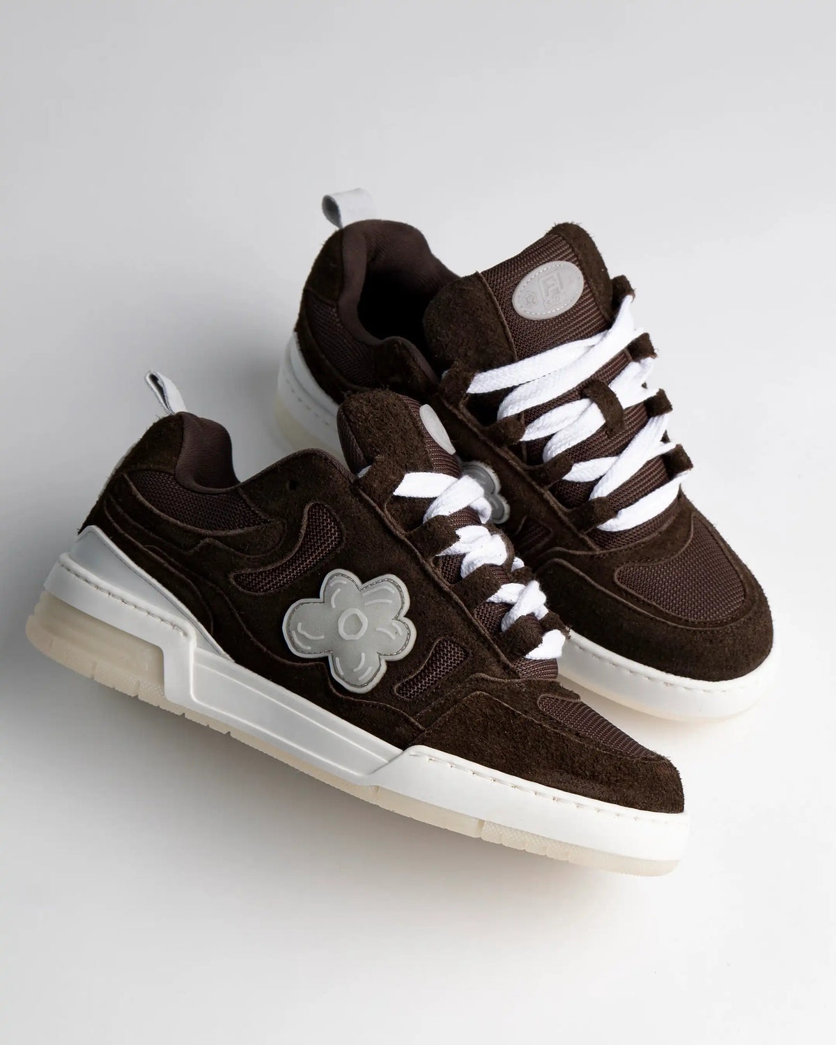 Flower Instincts SNEAKERS SDT ICE PACK BROWN  – Italian Leather & Suede – Handcrafted in Portugal