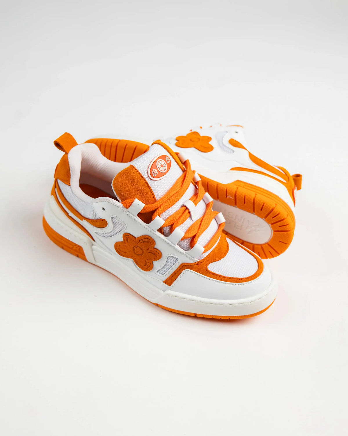 Flower Instincts SNEAKERS SDT ZEST FLAME  – Italian Leather & Suede – Handcrafted in Portugal