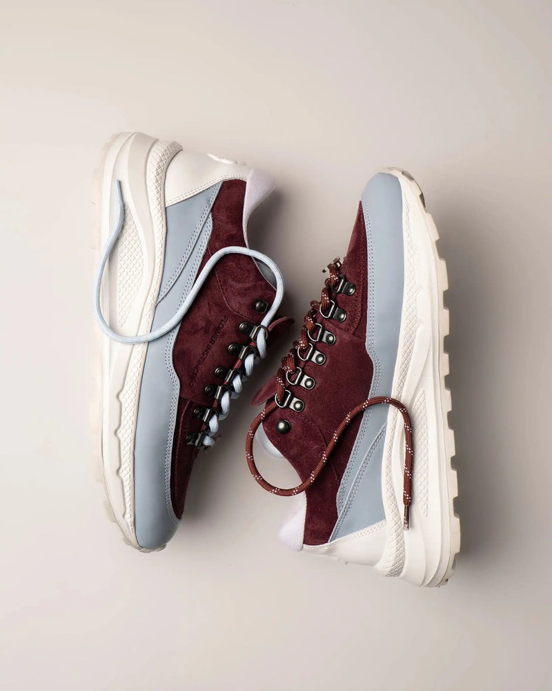 SNEAKPEAK SNEAKERS BORDEAUX & BLANC