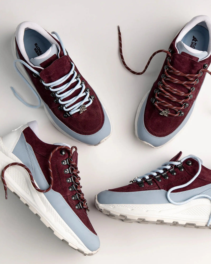 SNEAKPEAK SNEAKERS BORDEAUX & BLANC