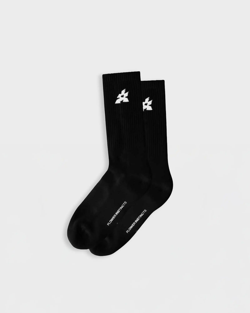 SOCKS FLOWER CLASSIC BLACK