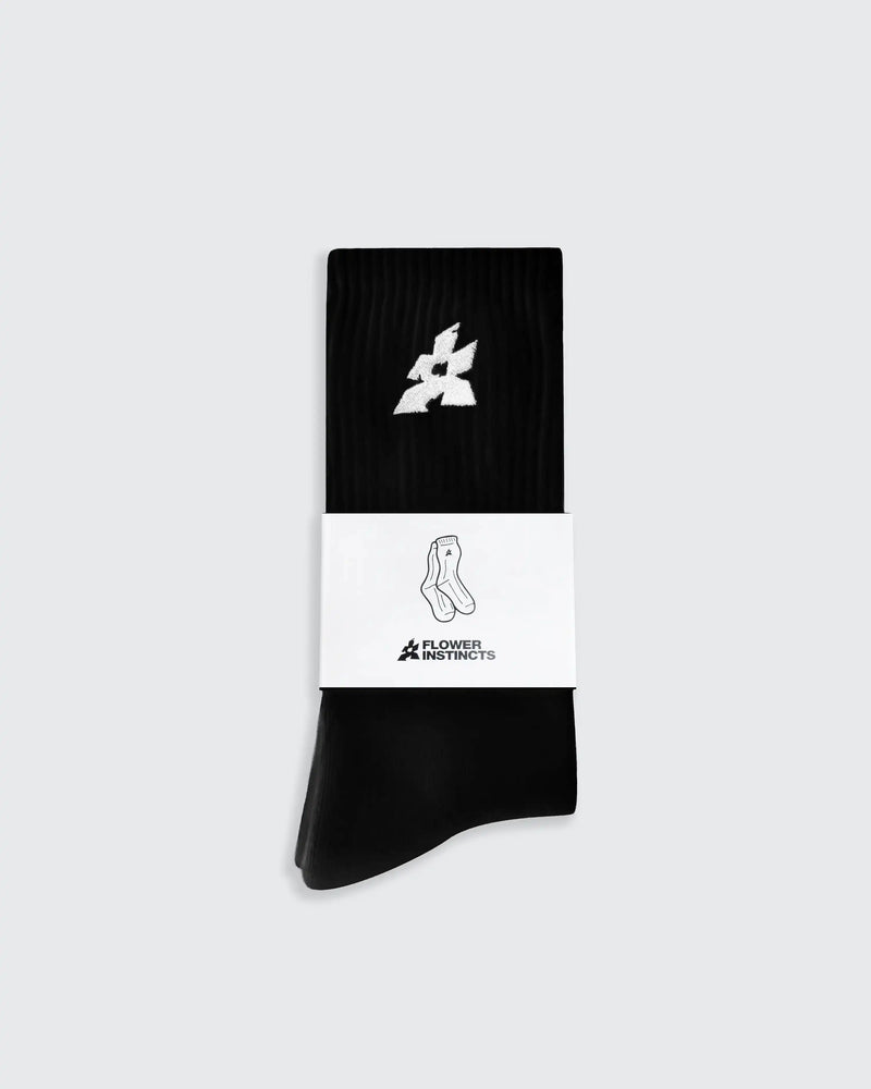 SOCKS FLOWER CLASSIC BLACK
