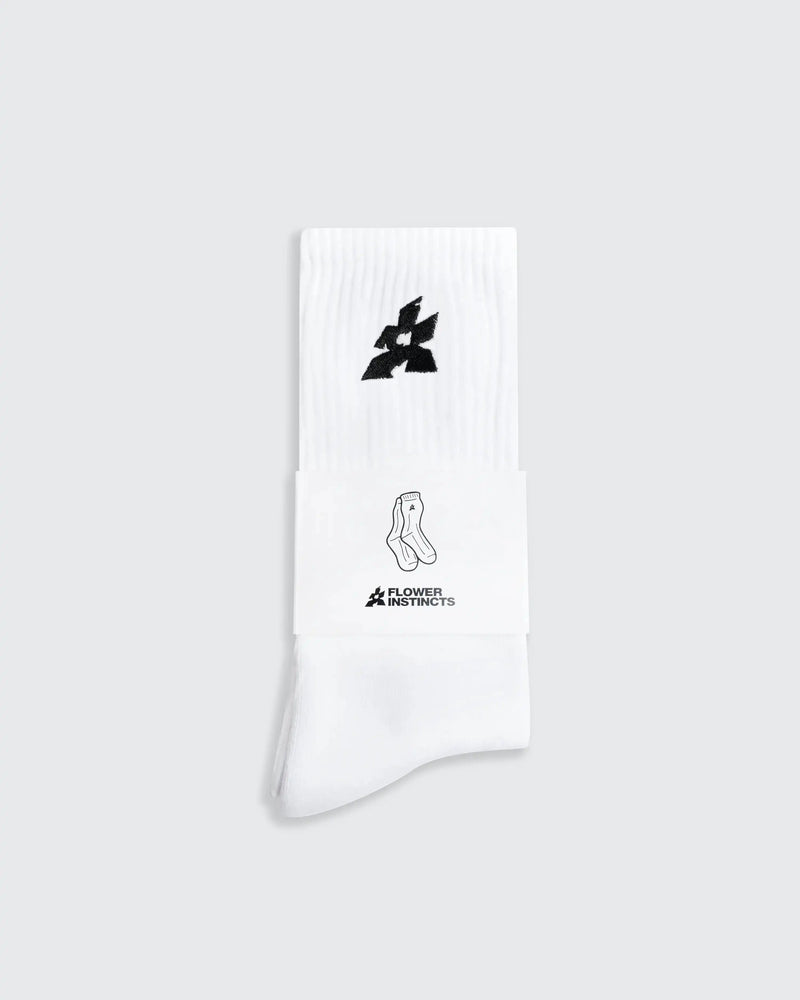 SOCKS FLOWER CLASSIC WHITE