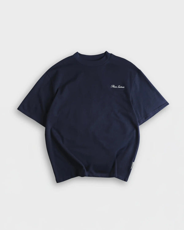 Flower Instincts TEE CLASSIC NAVY BLUE  – Italian Leather & Suede – Handcrafted in Portugal
