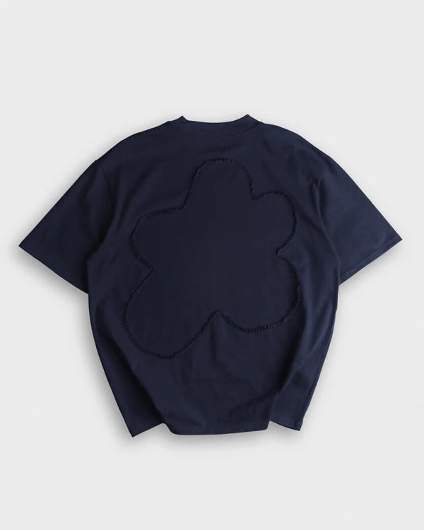 Flower Instincts TEE CLASSIC NAVY BLUE  – Italian Leather & Suede – Handcrafted in Portugal