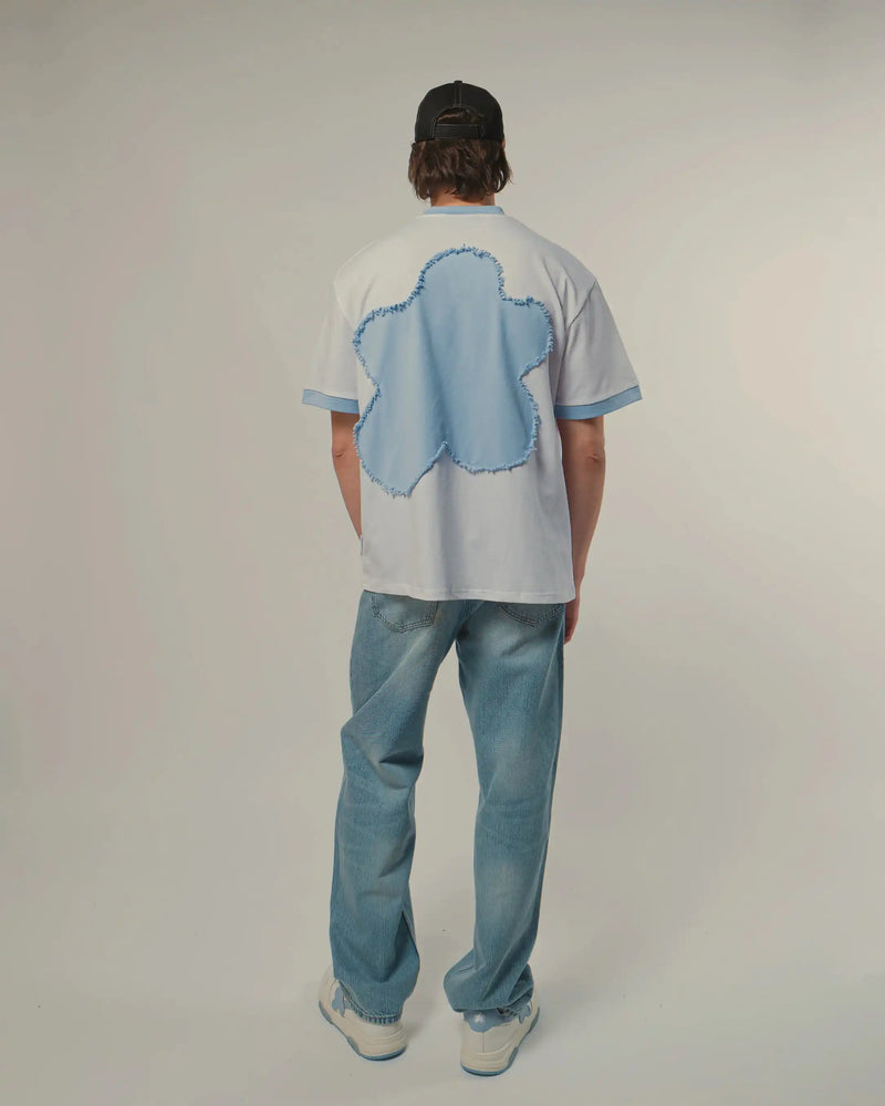 T-SHIRT CLASSIC BLEU/BLANC