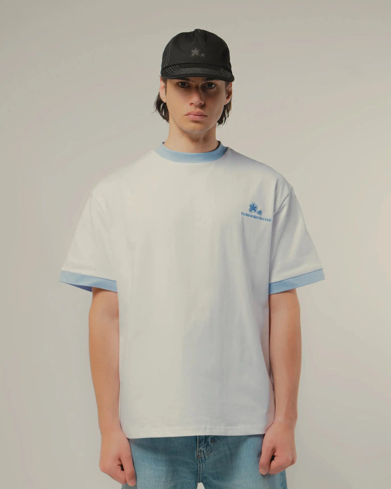 T-SHIRT CLASSIC BLEU/BLANC