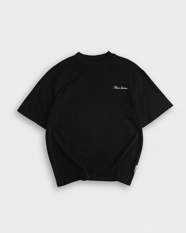 Flower Instincts TEE SIGNATURE BLACK  – Italian Leather & Suede – Handcrafted in Portugal